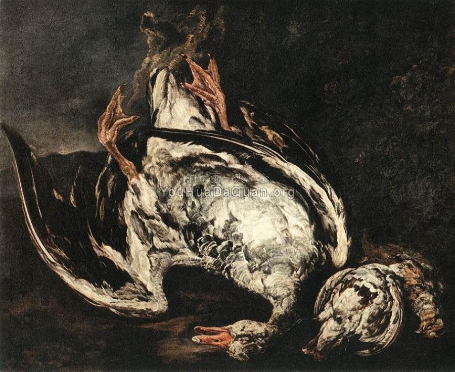 Still-Life with Dead Wild-Duck - 彼得·博埃尔